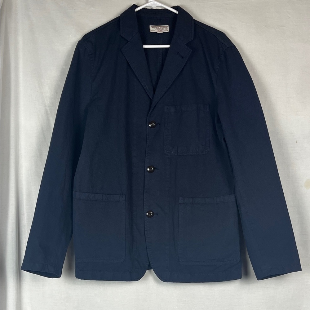 Men's Wallace & Barnes Navy Casual Blazer Jacket